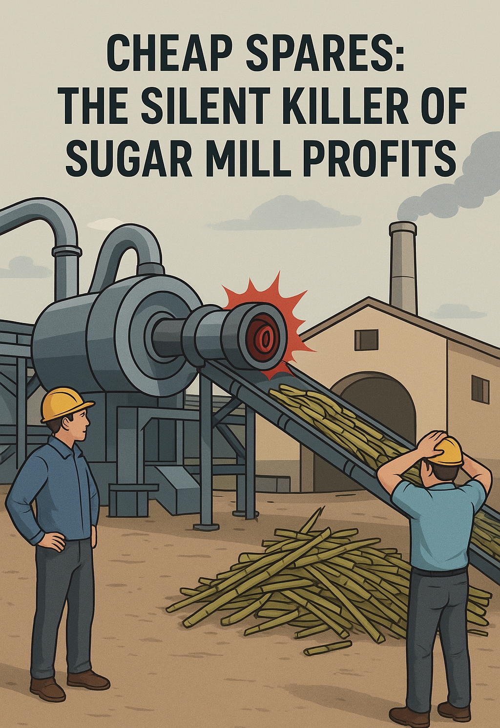 Cheap spares sugar mill losses